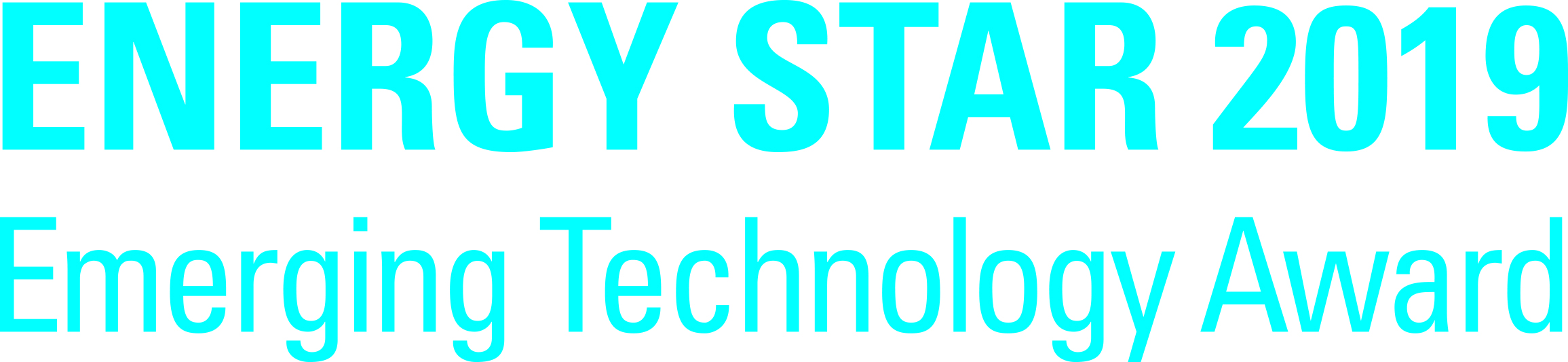 Energy Star 2019 Emerging Technology Ward on white background